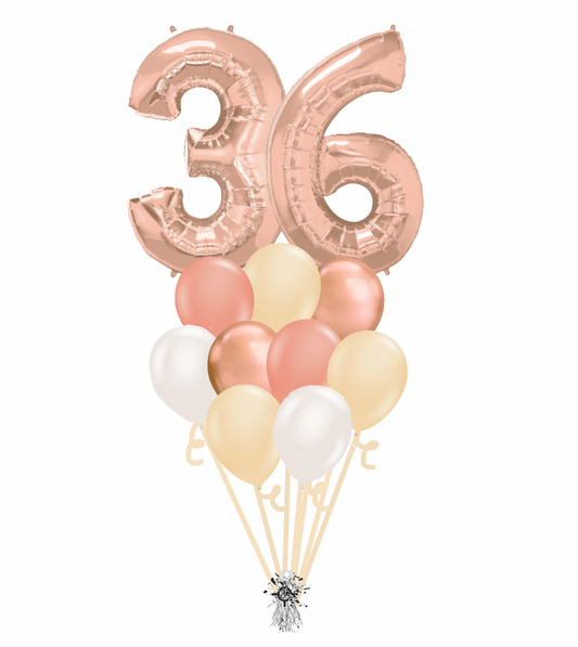 Double-Digit Number Balloon Bouquet