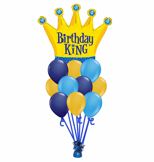 Birthday King Balloon Bouquet