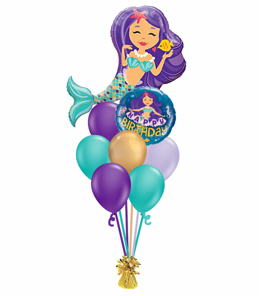 Mermaid Birthday Balloon Bouquet
