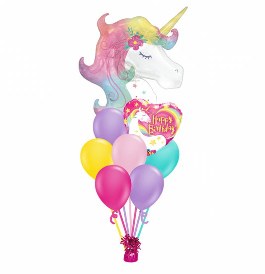 Unicorn Birthday Balloon Bouquet